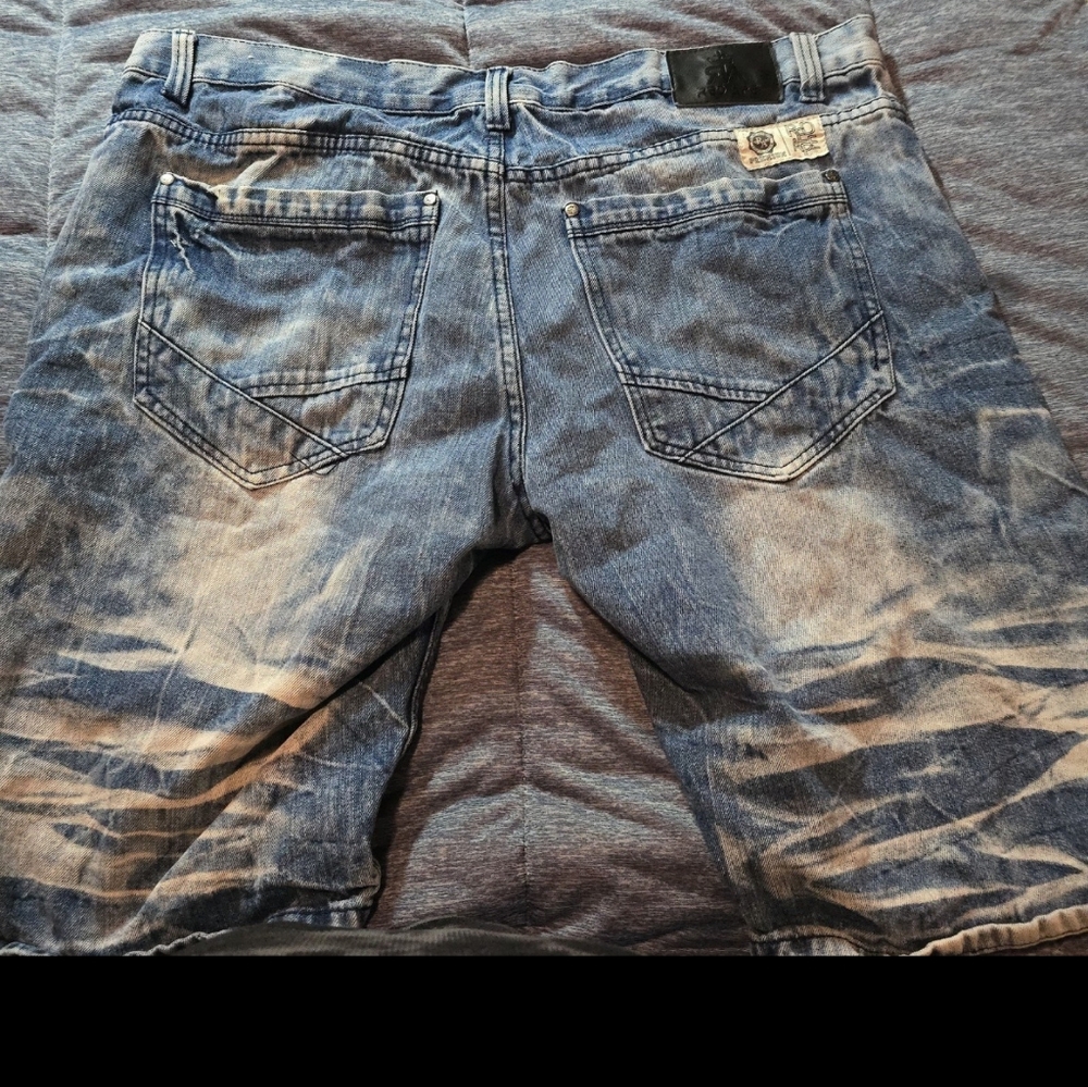 Red ape Jean shorts